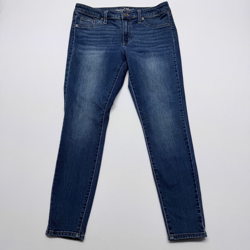 Universal Thread Womens Mid Rise Jegging Dark Wash Blue Stretch Jeans 10/30R